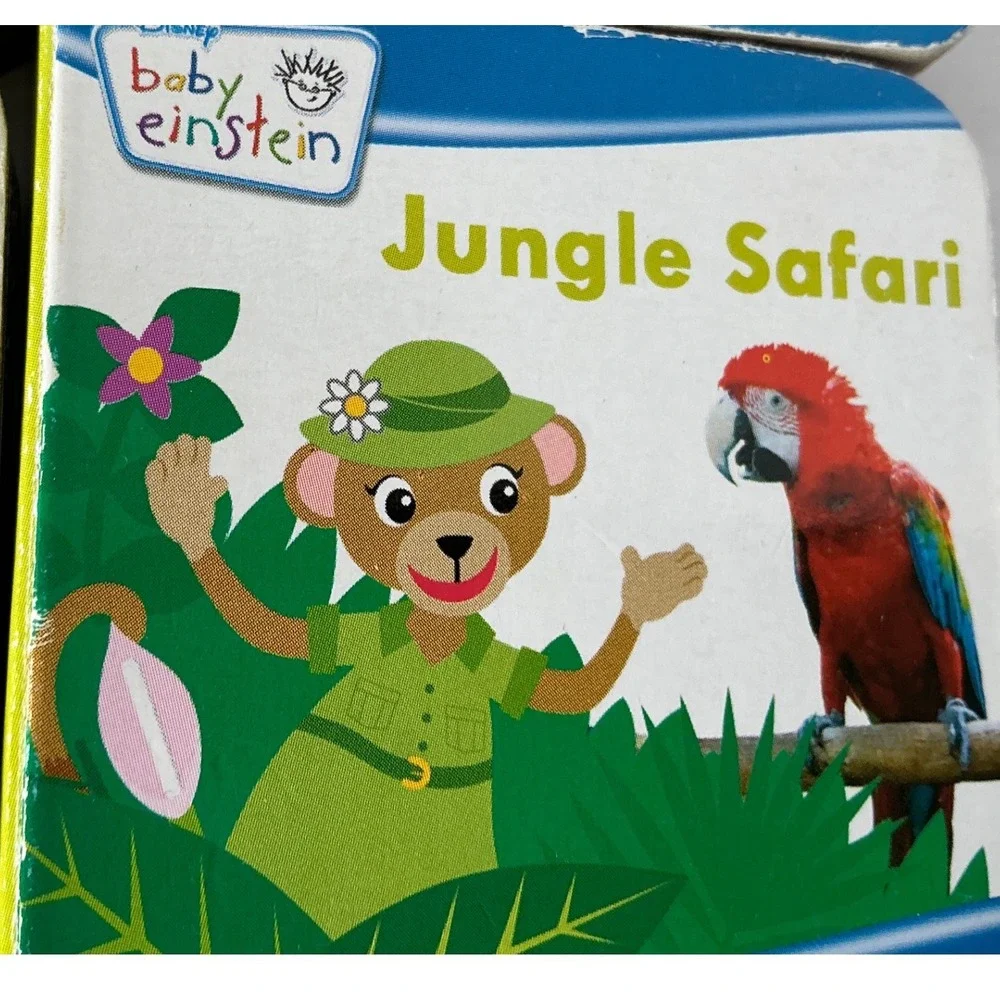 Baby Einstein Board Books Set of 6 Chunky‎ Educational Toddler Books 3x3 Multi